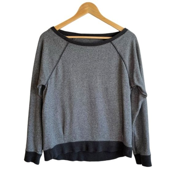 Lululemon Crew Love Pullover Heathered Speckled Black - Picture 5 of 9